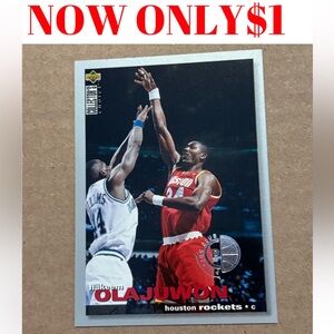 Hakeem Olajuwon 1995 Upperdeck Houston Rockets NBA Basketball Cards